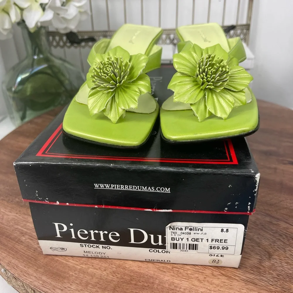 Pierre Dumas Melody Womens Slide Thong Sandals size 8.5. - Picture 11 of 11